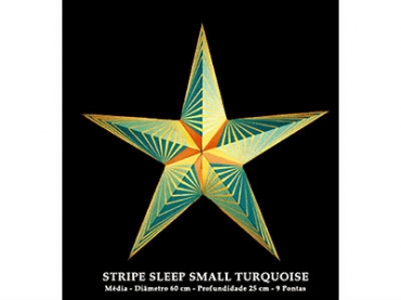 Candeeiro Estrela Starlightz Strip Sleep Small Turquoise